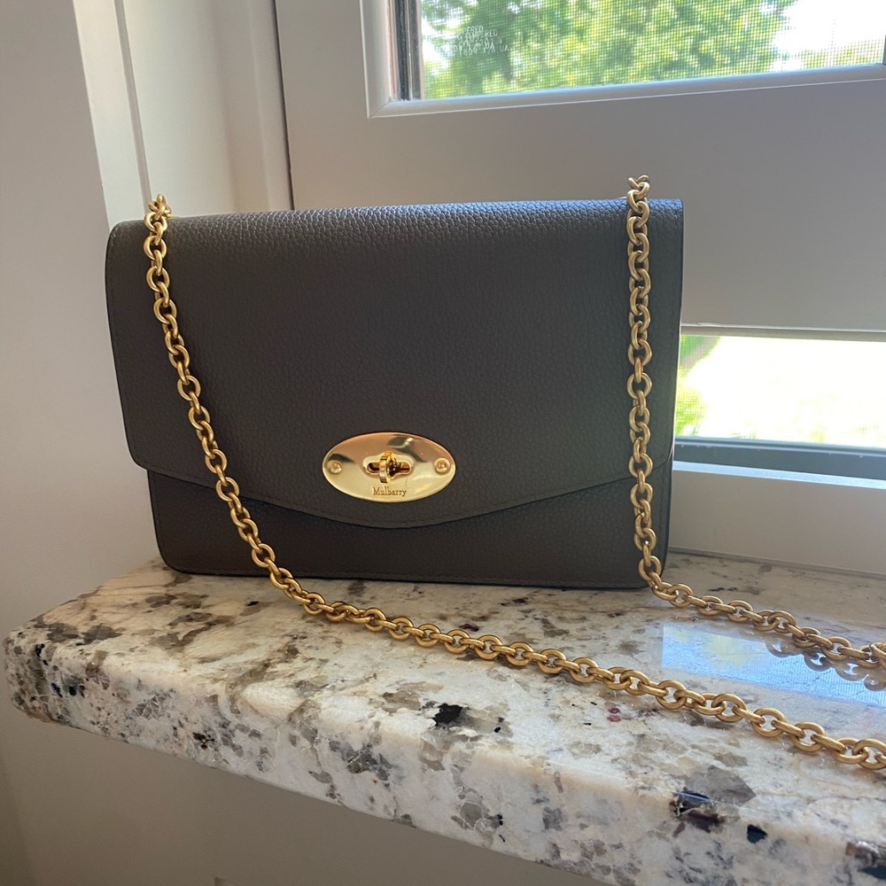 Mulberry Small Darley Bag• Taupe Grey• Never used!